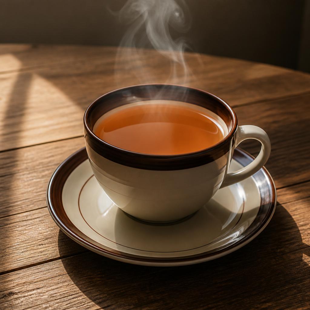 Teh Tawar Es Teler 77 dengan es batu